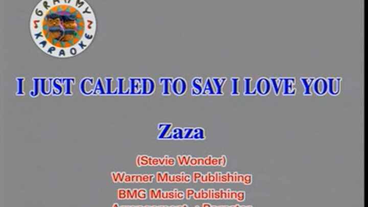I just called to say I love you - Zaza (Cover Girls)