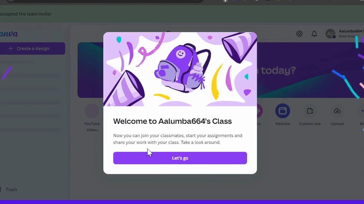 how to get canva pro team invite link
