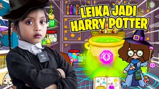 LEIKA PUNYA TONGKAT SIHIR HARRY POTTER 😱🥸 RAHASIA HALLOWEN [AHA WORLD INDO]