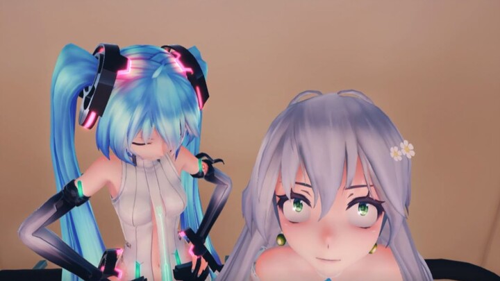 [MMD]When Luo Tianyi and Yan He are trapped in the elevator