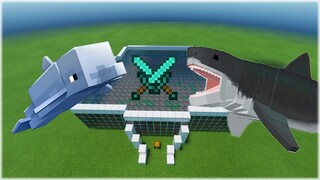 SHARK VS DOLPHIN #Shorts #minecraft