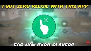 pubg recoil control apps (100% zero recoil ) | zero recoil in pubg mobile | PUBG MOBILE |