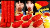 ASMR MUKBANG |(Hotdog, Chicken, Cheese stick), Black bean noodles by 설기양SULGI