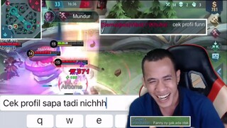 BELUM MENANG UDH SOMBONG, KUFRA = CEK PROFIL FUNNY !! FANNY GW DI BILANG GADA OTAK SAMA TEAM