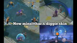 New minsitthar and diggie skin and miya elite skin new skill effects