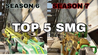 Top 5 SMG in Call of Duty Mobile Season 7