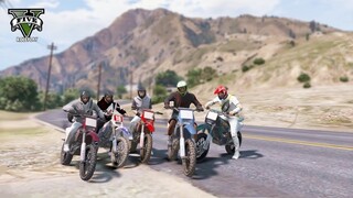 OFFROAD KE GUNUNG TERTINGGI DI GTA 5 PAKE MOTOCROSS !! GTA 5 ROLEPLAY