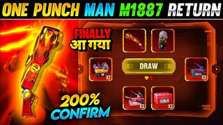 One Punch Man M1887 Return | One Punch Man M1887 Skin Return | Next M1887 Skin In Free Fire | M1887