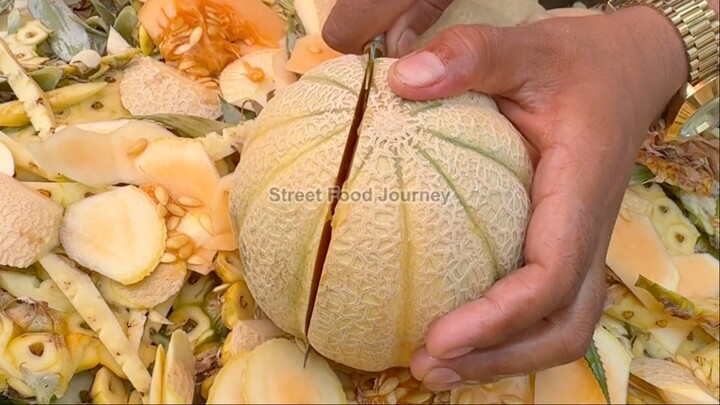 Genius Way To Cut Melon - Fruit Cutting Skills