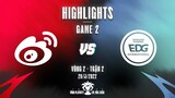 WBG vs EDG | Highlights - Game 2 | Playoffs Vòng 2 - Trận 2 | LPL Mùa Xuân 2022