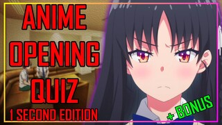 ANIME OPENING QUIZ - 1 SECOND EDITION - 40 OPENINGS + BONUS ROUNDS