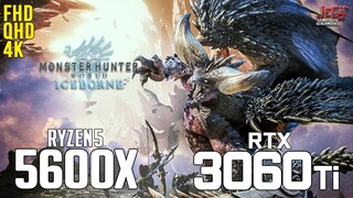 Monster Hunter World: Iceborne on Ryzen 5 5600x + RTX 3060Ti 1080p, 1440p, 2160p benchmarks!