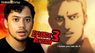 TEKAD YANG MERAGUKAN.. | Attack On Titan S4 Episode 3 Reaction Indonesia