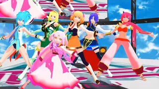 【MMD ギャラクシーエンジェルⅡ】ルーンエンジェル隊でキラメキラリ