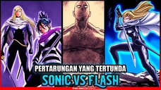 SONIC VS FLASHY FLASH !! KONFLIK DESA NINJA - ONE PUNCH MAN 197