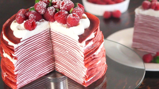 Red Velvet Crepe Cake