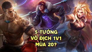 Tốp Mỡ | 5 TƯỚNG SOLO 1V1 VÔ ĐỐI MÙA 20? KÈO NÀO CŨNG CÂN HẾT! | MLBB