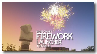 Minecraft: How to Make an Easy Rapid-Fire Firework Launcher!