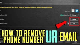 3rd Link (Number+Email) Remove In v2.3 Update In Pubg Mobile.