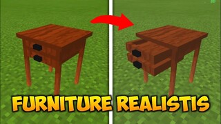 ADD-ON FURNITURE REALISTIS TERKEREN DI MCPE 1.16! WAJIB DI COBA!