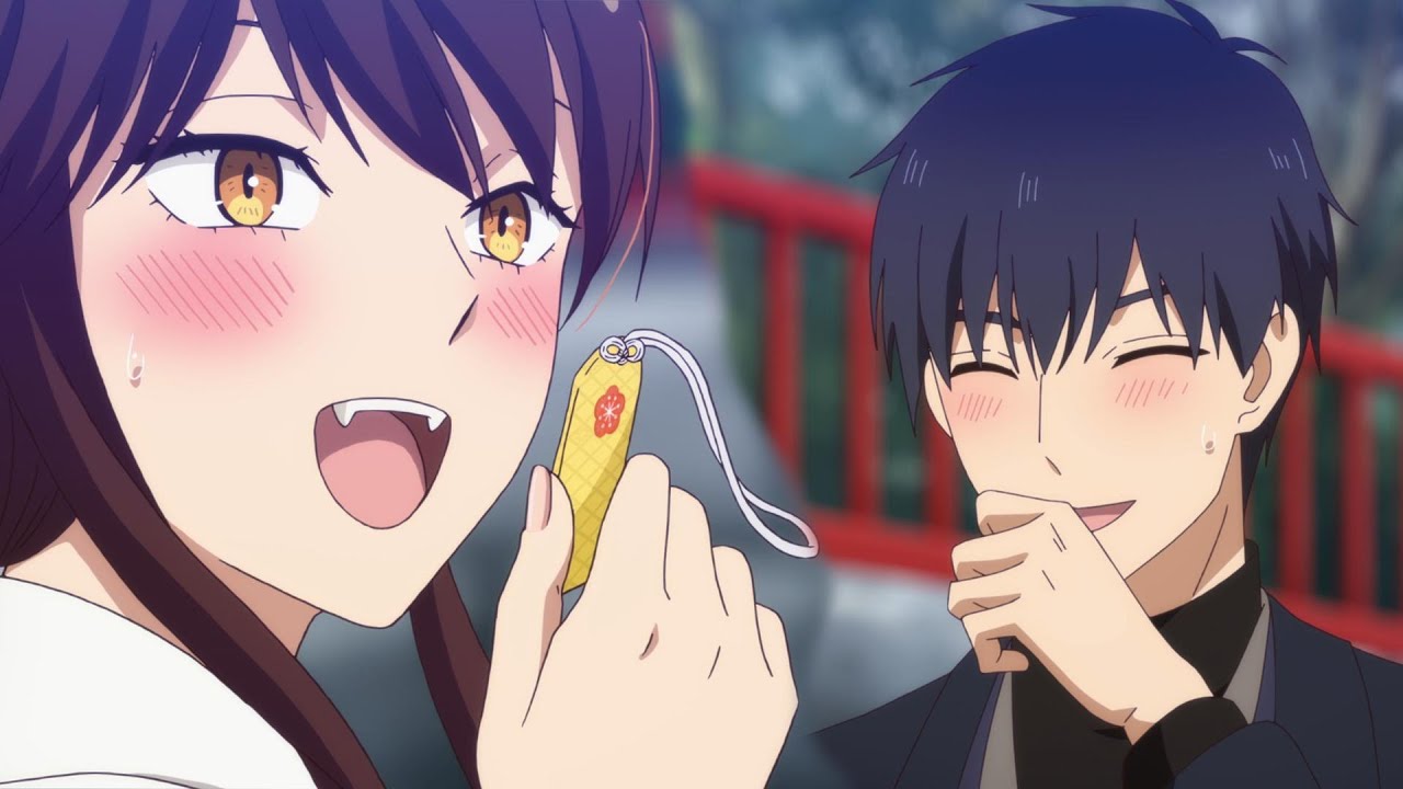 Saejima gives a protection charm to Komori | The Ice Guy and His Cool  Female Colleague Episode 9 - BiliBili