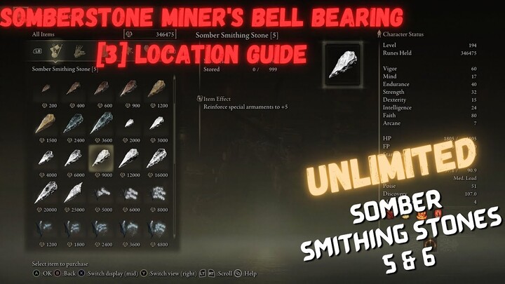 Somberstone Miner's Bell Bearing [3] location