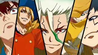 "Five Wise Generals of the Kingdom of Science" [Dr. Stone Season 3]