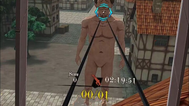 《进击的巨人VR：坚不可摧》queast3s实录，新兵（被）首杀