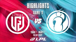 LGD vs IG | Highlights - Game 1 | Tuần 7 Ngày 1 | LPL Mùa Xuân 2022