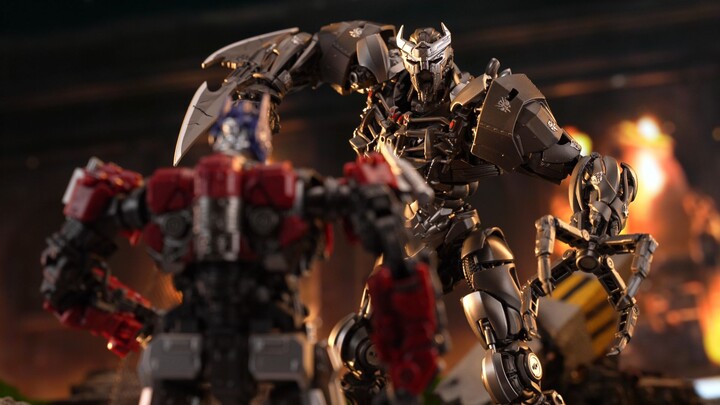 【สต็อปโมชั่นแอนิเมชัน】บัมเบิลบี เทอร์มิเนเตอร์! Scourge VS Optimus Prime Bumblebee YOLOPARK AMK