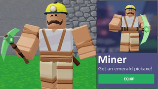 ฉันกลายเป็น MINER KIT ใน Roblox BedWars