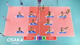 VNL 2022 | BRAZIL VS FRANCE | MEN'S VOLLEYBALL