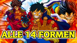 ALLE 14 FORMEN VON RUFFY IN ONE PIECE ERKLÄRT!