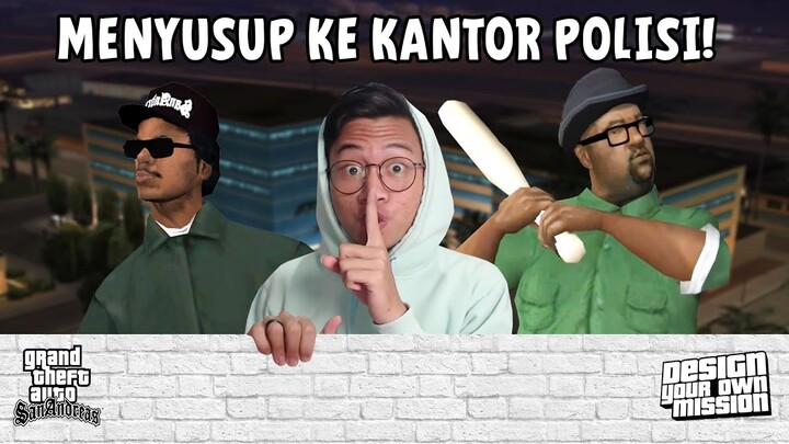 MENYELINAP KEDALAM KANTOR POLISI! BERSIAP NYELAMATIN UCOK! [GTA SA DYOM Kabur Dari Penjara #2]