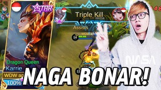 NEW SKIN KARRIE DRAGON QUEEN KEREN BERAPI API - MOBILE LEGENDS INDONESIA