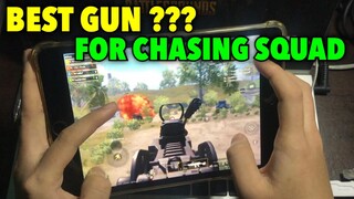 BEST GUN FOR CHASING SQUAD ??? | PUBG MOBILE - IPAD MINI 5