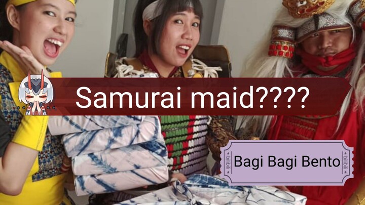 eisa ft samurai !! bagi bagi Bento..