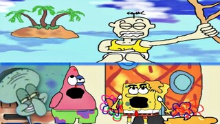 Spongebob and Patrick star hit by a yellow object |  jokes | Funny Comedy Cartoons | Az animation