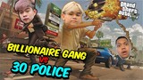 2 Billionaire Gang Members vs 30 Police in GTA V!!! | Billionaire City RP