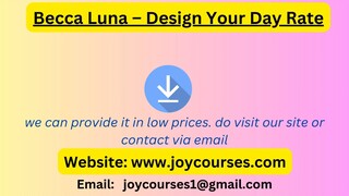 Becca Luna – Design Your Day Rate