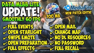 Data ML Lite Full Event 700 MB - Swipe Emote - Fix Spawn Delay - Edith Patch - MLBB Lite