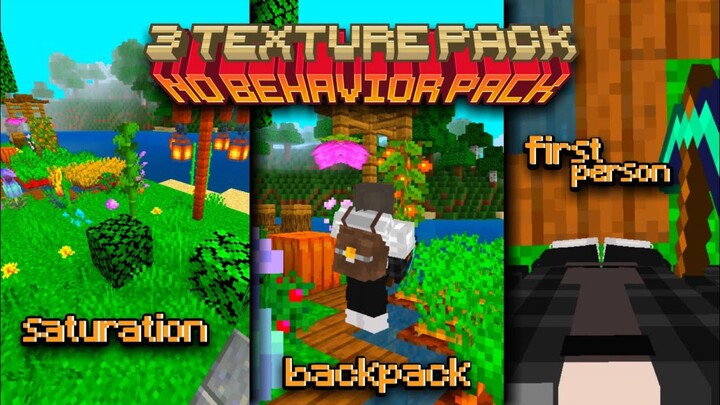 3 Texture Pack Mirip Java - No Behaviour Pack