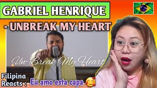 GABRIEL HENRIQUE - UNBREAK MY HEART (Cover Song) || FILIPINA REACTS