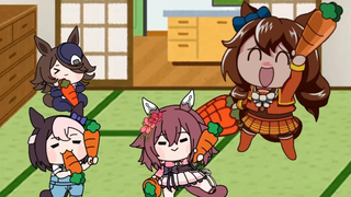 [ Uma Musume: Pretty Derby たぬき] Tante Maruzen yang membawa Spei kecil untuk bermain