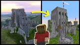 Recreating a Castle in Minecraft from Real Life Ruins
