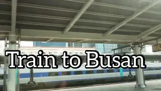 TRAIN TO BUSAN ( TRAVELING FROM SEOUL TO BUSAN BY TRAIN)