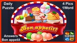 4 Pics 1 Word - Bon appetit! - Answers Daily Puzzle + Daily Bonus Puzzle - February 2021