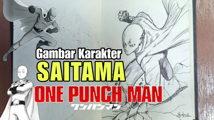 Cara Menggambar Karakter Saitama One Punch Man