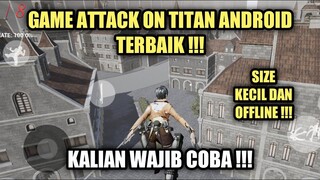 Game Attack On Titan Android Terbaik Yang Wajib Di Coba !! Size Kecil Dan Offline ?!!