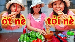 #35 Cách làm Som Tam đơn giản tại nhà - món ăn thái - Duynisa vlogs